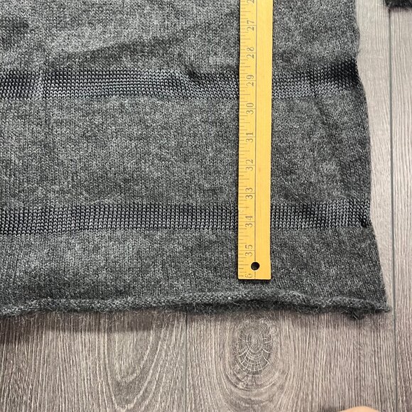 Part Two Mohair Small Grey Dress Knit Designer Striped - Picture 7 of 10